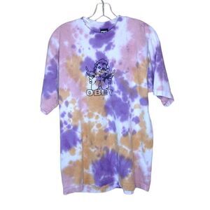 Obey Tie-Dye Short Sleeve Tee Medium